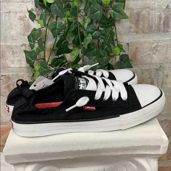 NIB Levi’s Womens Stan G Black Denim Sneaker - Picture 4 of 5